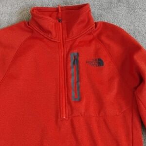 The North Face Fiery Orange Quarter-Zip Fleece
